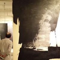 Buat Lukisan Abstrak Sepanjang 38 Meter, Hanafi Gunakan Kain Pel