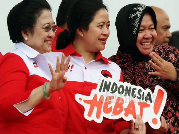 Mesranya Mega dan Risma Saat Kampanye PDIP