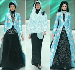 Hijab Style: Kombinasi Biru dan Hitam yang Manis dalam Karya Misan Kopaka
