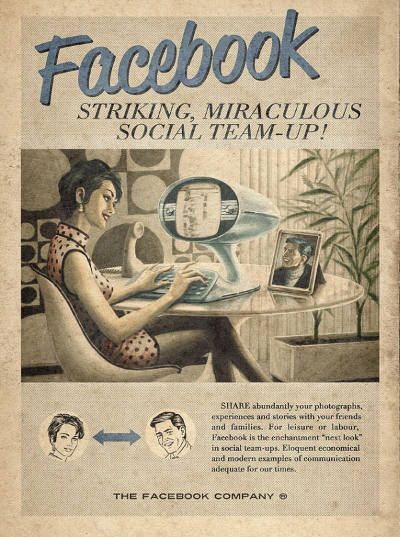Facebook & Twitter dalam Iklan Masa Lalu