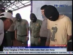 Asik Pesta Sabu Saat Jam Kerja, 2 PNS Ditangkap Polisi