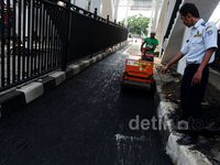 Terminal Manggarai Diaspal Lagi