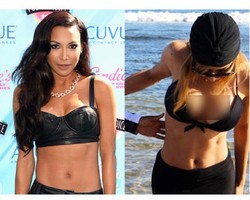 Foto Before-After Naya Rivera Operasi Perbesar Payudara