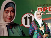 Fahira Idris Kampenye di Gor Jakarta Utara