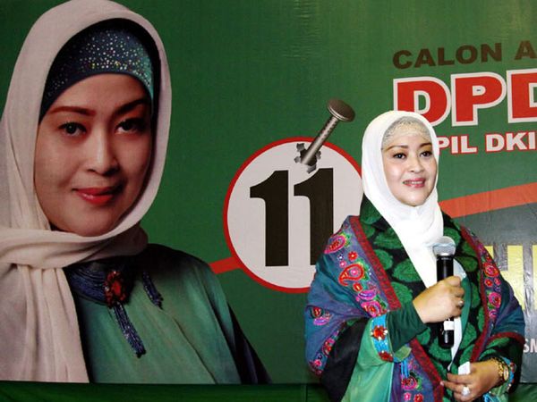 Fahira Idris Kampenye di Gor Jakarta Utara