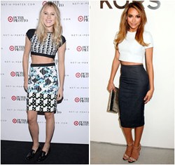 Crop Top dan Rok Pensil, Padanan Favorit Selebriti Untuk Musim Semi