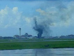 Ada Latihan Emergency, Terlihat Asap Hitam di Bandara Juanda