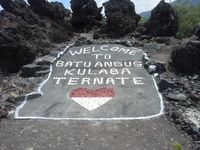 Seperti Ini Batu Hangus Letusan Gunung Gamalama Abad ke-18