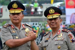 Hujan Iringi Upacara Pisah Sambut Kapolda Jateng