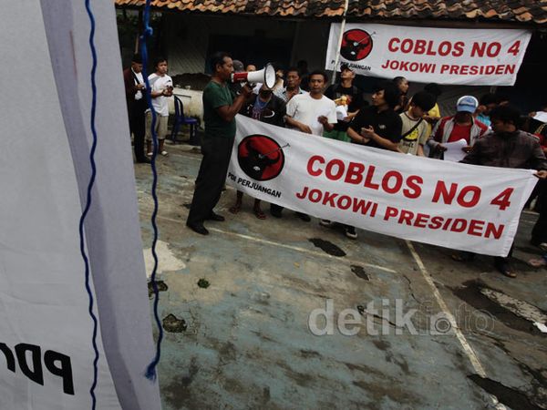 Aksi Dukung Jokowi Jadi Capres