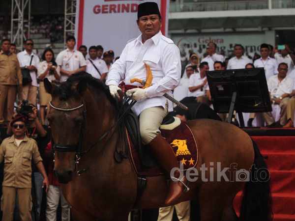 Berkuda, Gaya Prabowo Kampanye di GBK