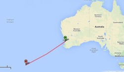 Ini Titik Tempat Terlihatnya Puing Diduga MH370 oleh Pesawat China