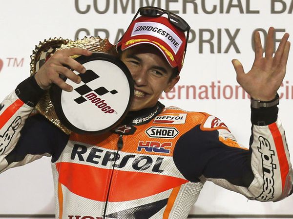 Duel Sengit dengan Rossi, Marquez Juara Duel Sengit dengan Rossi, Marquez Juara