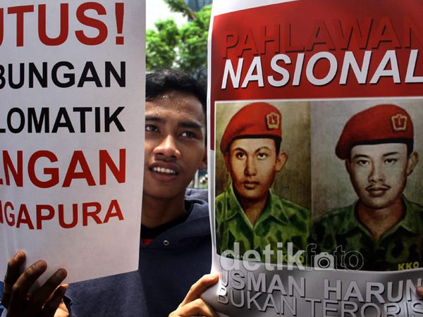 Usman Harun Demo Kedubes Singapura