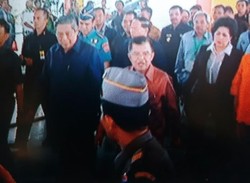 Presiden SBY Ditemani JK di Kuala Namu, Langsung Cek Stasiun Kereta