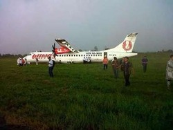 Ini Foto Saat Wings Air Tergelincir di Bandara Hasanuddin