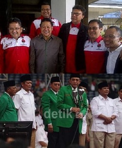 Gerindra-PPP Mesra, PDIP-PKB Isyaratkan Koalisi