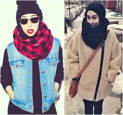 Hijab Style: Stylish dengan Pashmina Hitam Ala Hijabers Kanada, Aishah Nofal