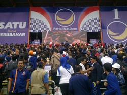 Kampanye di Surabaya, Surya Paloh: Siapapun yang Memimpin akan Kita Dukung