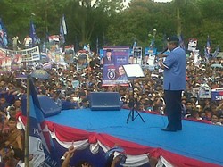 Kampanye PD di Bandung, SBY: Kumaha Wartosna, Damang?