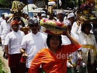 Upacara Tawur Agung di Pura Aditya Jaya