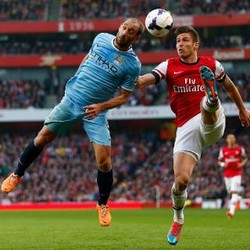 Arsenal vs City Berakhir Imbang 1-1