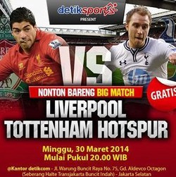 Nobar Liverpool vs Spurs di Markas detikcom
