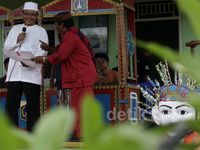 Caleg DPD Sosialisasi Lewat Lenong Cakung