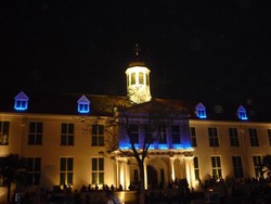 Gemerlap Kota Tua Jakarta di Malam Hari