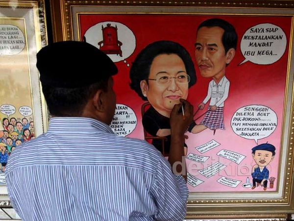 Karikatur Capres Menanti Rezeki di Tahun Politik