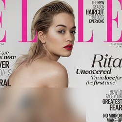 Rita Ora Topless dan Pamer Tato di Cover Elle