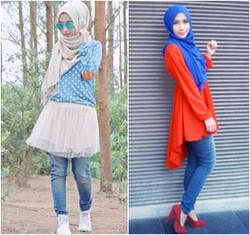 Hijab Style: Stand Out dengan Jeans Ala Beauty Blogger Lendskovic Muzakky