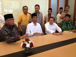 Jokowi Bertemu Para Tokoh Pesantren dan Cendikiawan di Ponpes