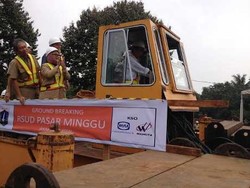 Jokowi Letakkan Batu Pertama Pembangunan RSUD Pasar Minggu