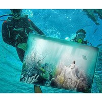 Wow, Ada Lukisan Surealis Dipamerkan di Bawah Laut