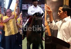 Jokowi Makin Perkasa, Prabowo dan Ical Stagnan