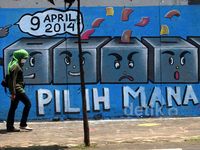 Mural Pemilu Pilih Mana