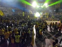 Ribuan Simpatisan Golkar Hadiri Kampanye di Tennis Indoor Senayan