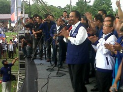 Kampanye di Kampung Halaman, Surya Paloh Disambut Lagu Siantar Man