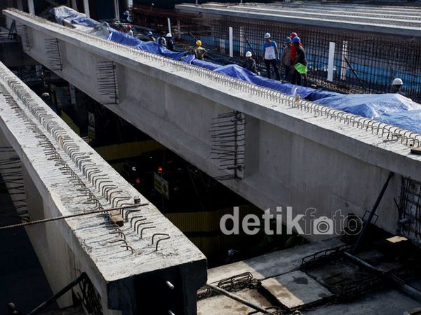 Jembatan Blok G Tanah Abang Miring