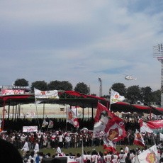 Gunakan Helicopter, Prabowo Tiba di Gelora 10 November