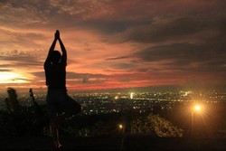 View Keren Yogya dari Bukit Candi Ijo