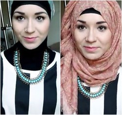 Tutorial Hijab Tampil Cantik dengan Aksen Twist