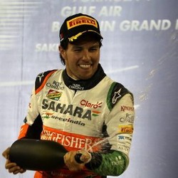 Podium Spesial untuk Perez dan Force India