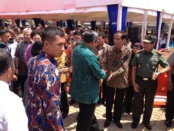 Momen-momen Pertemuan SBY dan Jokowi di Cakung