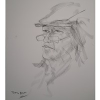 Pelukis Sketsa Tercepat Toto BS Gelar Pameran Tunggal Ketiga