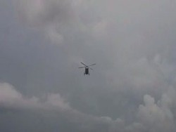 Penampakan Helikopter Penjemput Prabowo