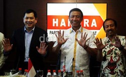 Datangi MNC Tower, Wiranto Saksikan Quick Count Bersama Hary Tanoe