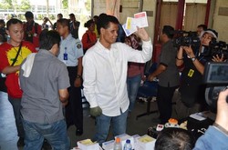 Nyoblos di LP Cipinang, Hercules Bicara Soal Capres