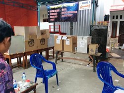 Ini Lucu, Kotak Suara di TPS Semper Jakarta Utara dari Kardus